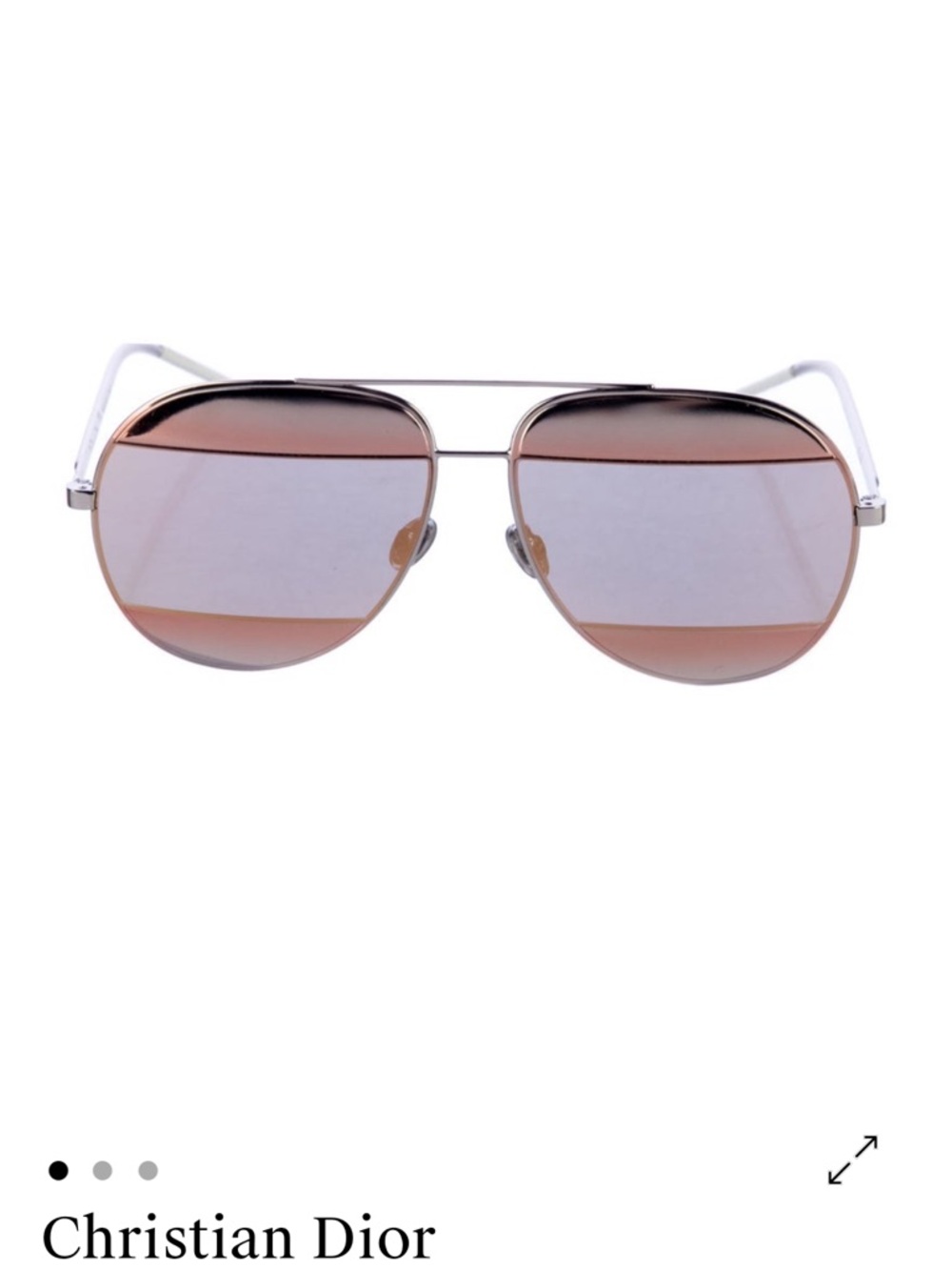 Christian Dior Aviator Sunglasses in Rose Gradient